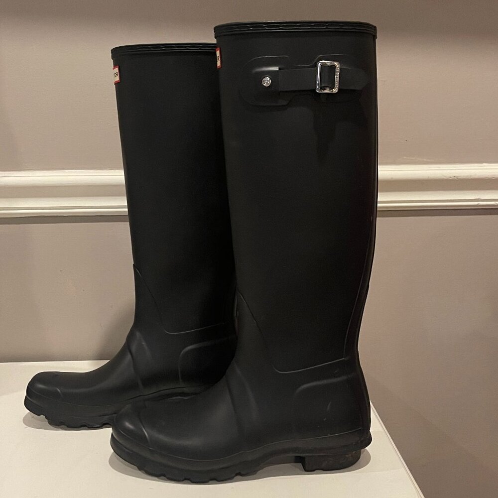 Hunter Original Tall Rain Boots - Black - Picture 3 of 8
